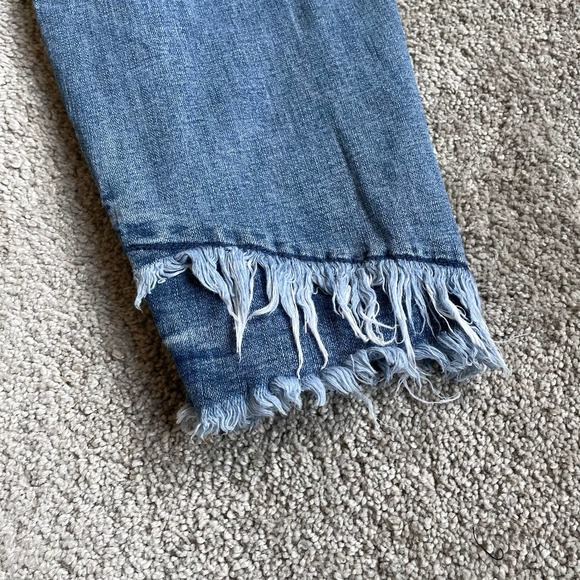 KanCan High Waist Distressed Raw Hem Skinny Jeans - Size 3XL - Picture 5 of 10